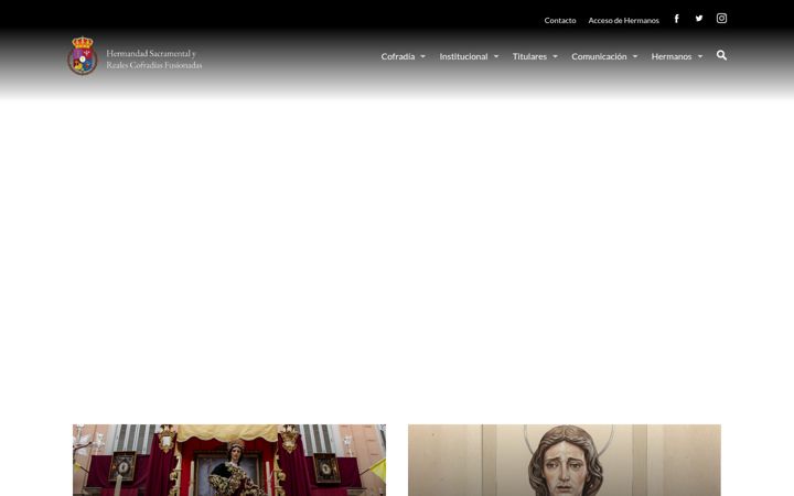 Screenshot of cofradiasfusionadas.org