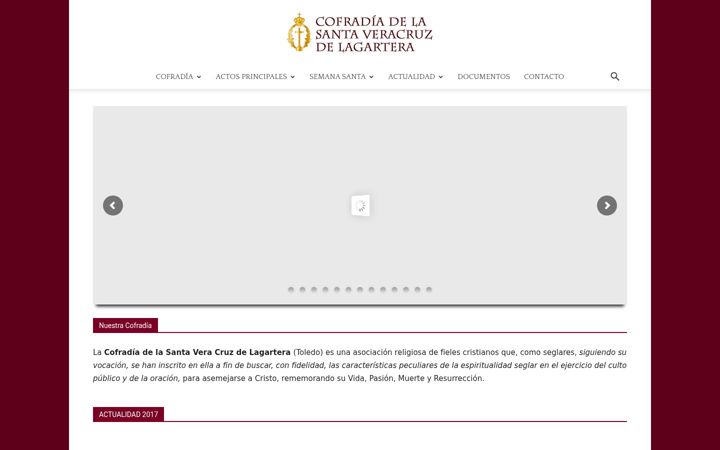 Snimka zaslona za cofradiaveracruzlagartera.es