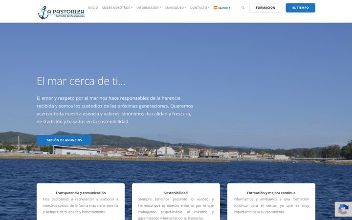 Screenshot of cofradiavilanovapastoriza.org