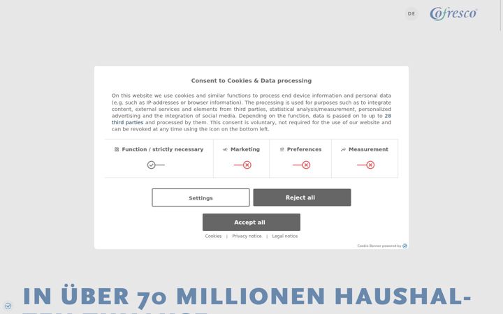 Screenshot of cofresco.de