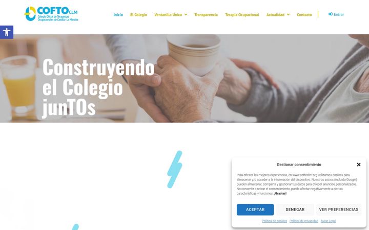 Skjámynd af coftoclm.org