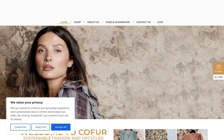 Screenshot of cofurdenmark.dk