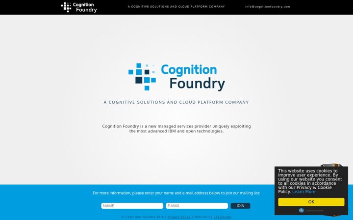 Screenshot of cog-foundry.com