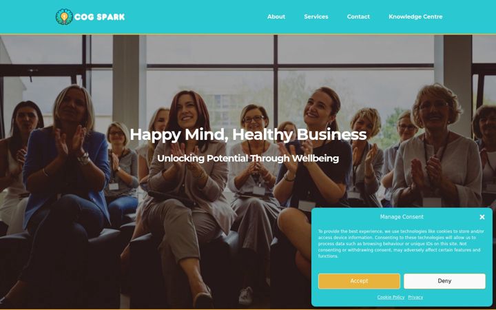 Screenshot of cog-spark.com