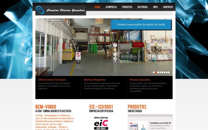 Screenshot of cog.pt
