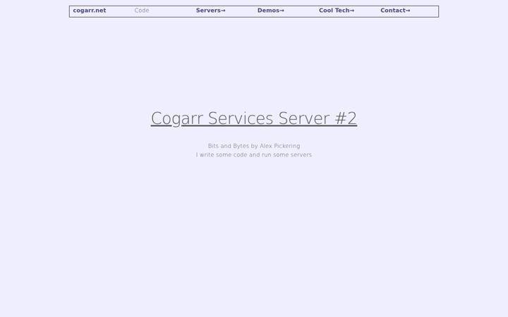 Screenshot of cogarr.net