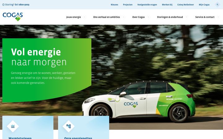 Screenshot of cogas.nl