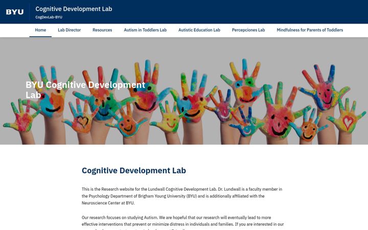 Screenshot von cogdevelopment.byu.edu