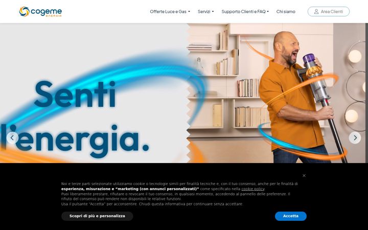 Screenshot of cogemenuoveenergie.it