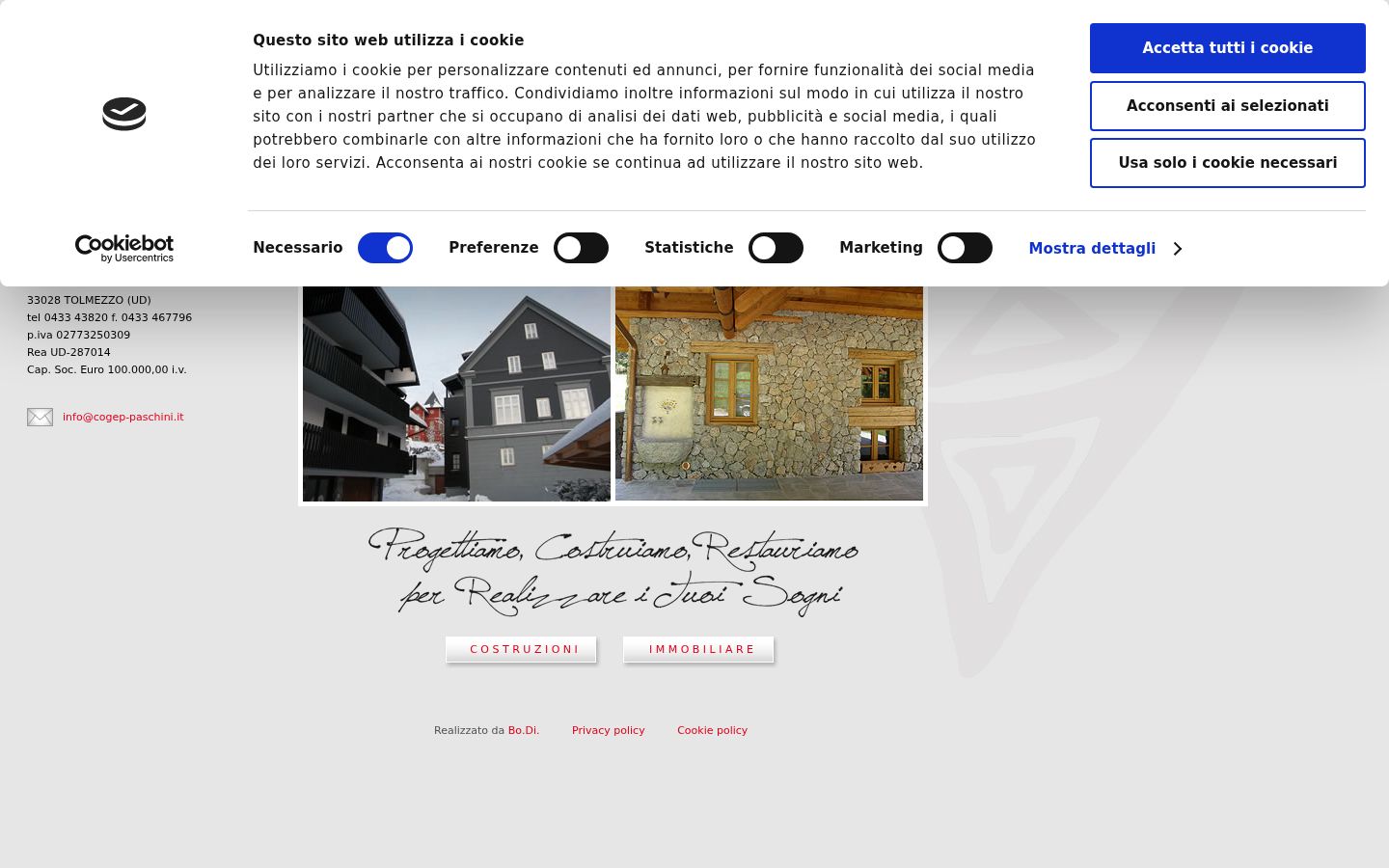 Skærmbillede af samtykkebanneret, som det blev vist før nogen interaktion