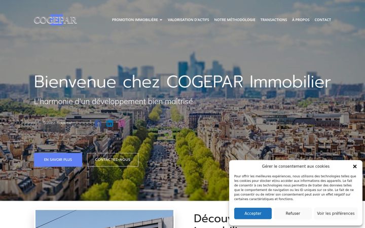 Screenshot of cogepar.com