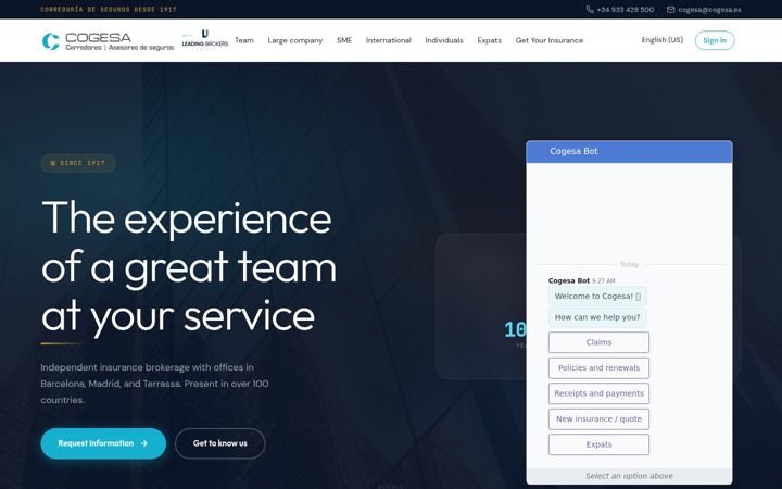 Screenshot of cogesa.es