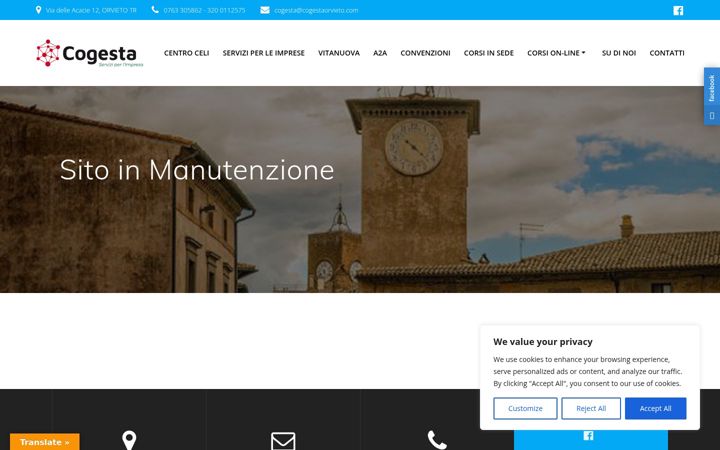 Screenshot of cogestaorvieto.com