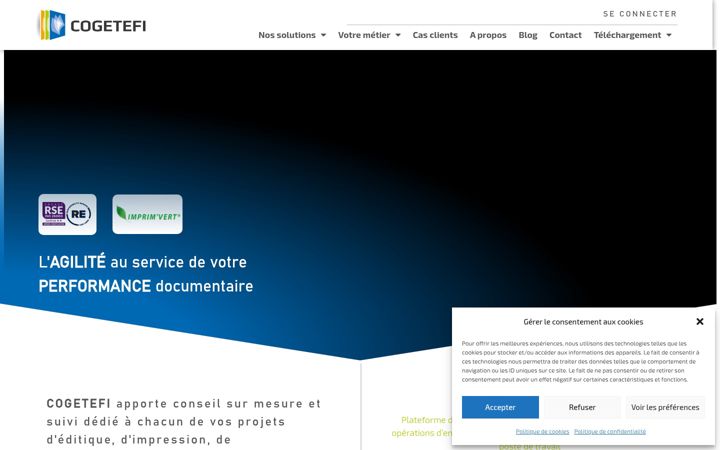 Screenshot of cogetefi.com