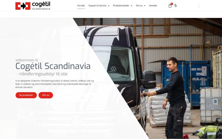 Screenshot of cogetil.dk
