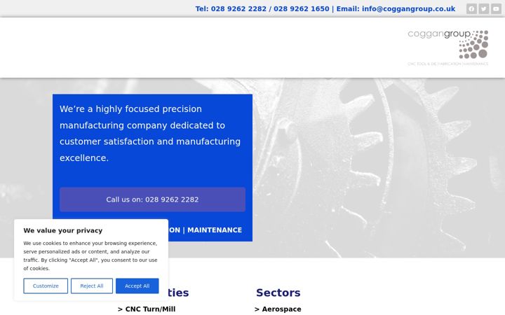 Screenshot of coggangroup.co.uk
