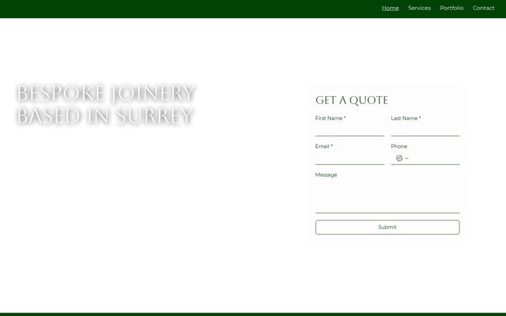 Screenshot of cogginsjoinery.co.uk