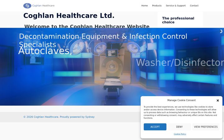 Capture d'écran de coghlanhealthcare.ie