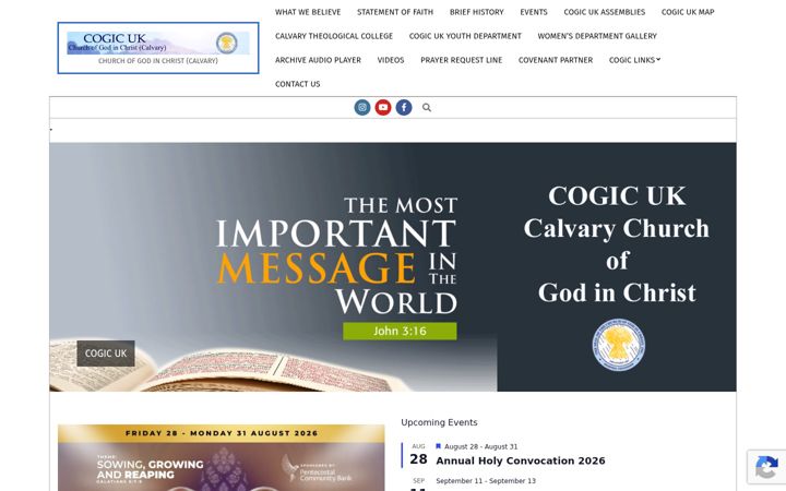 Screenshot of cogic.org.uk