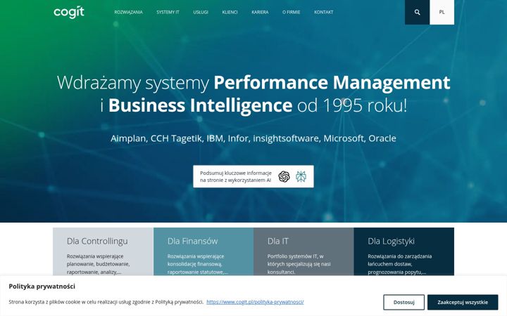 Screenshot of cogit.pl