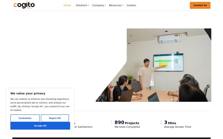 Screenshot di cogitoindia.in