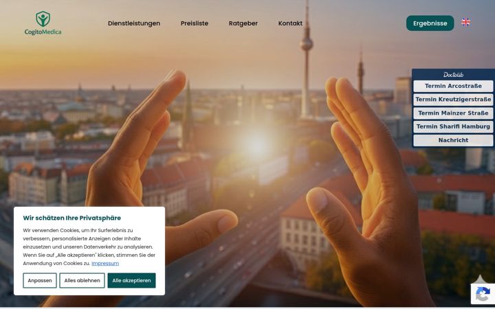 Screenshot of cogitomedica.de