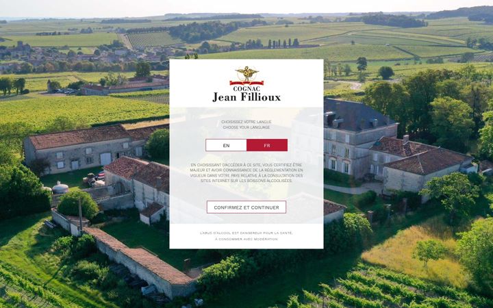 Zrzut ekranu cognac-jeanfillioux.fr