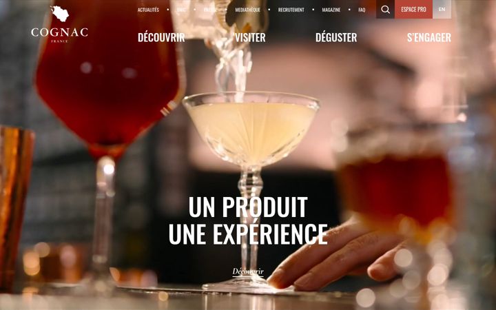 Zrzut ekranu cognac.fr