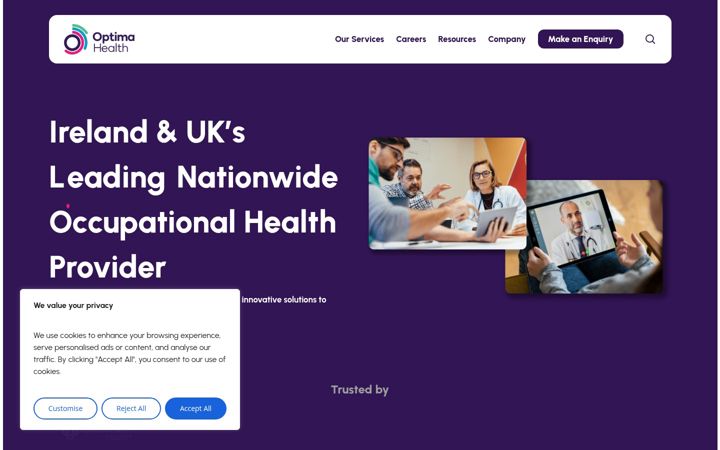 Capture d'écran de cognatehealth.ie