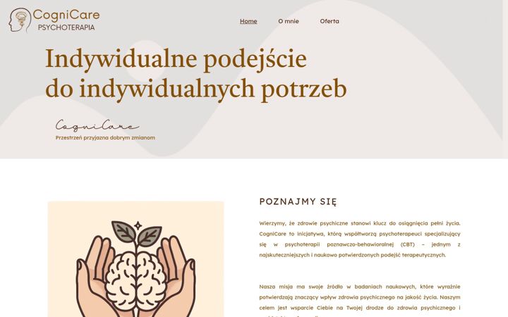 Screenshot of cognicare.pl