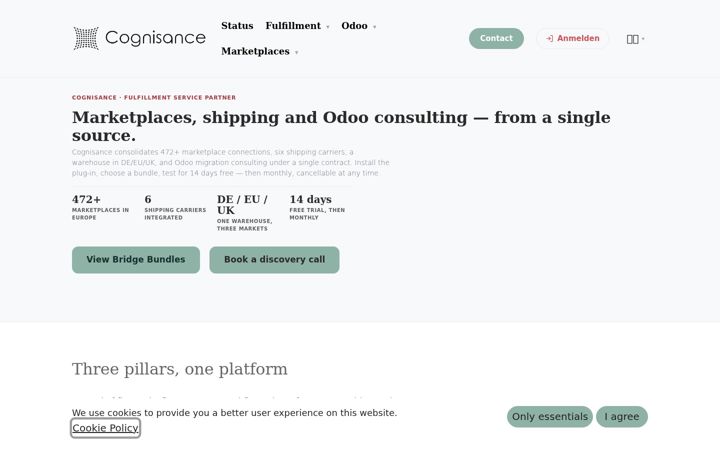 Screenshot of cognisance.de