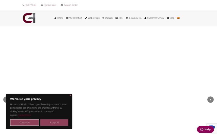 Screenshot of cognisant-hosting.com
