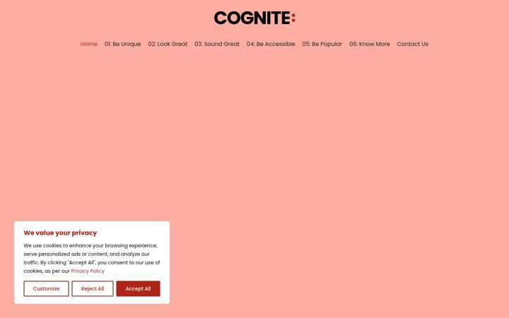 Screenshot van cognite.co.za