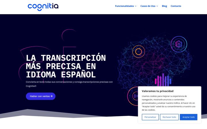 Screenshot of cognitiaservices.com