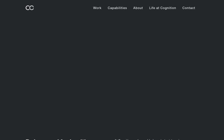 Screenshot of cognitionstudio.com
