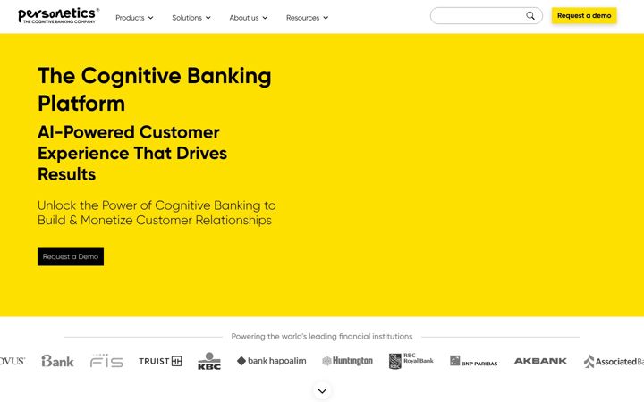Zrzut ekranu cognitivebanking.ai