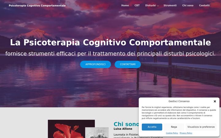 Screenshot of cognitivocomportamentale.com