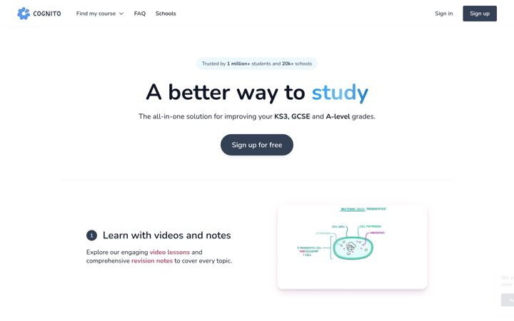 Screenshot of cognitoedu.org