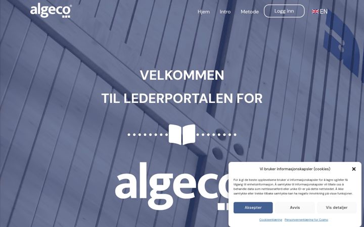 Screenshot of cogno-algeco.no