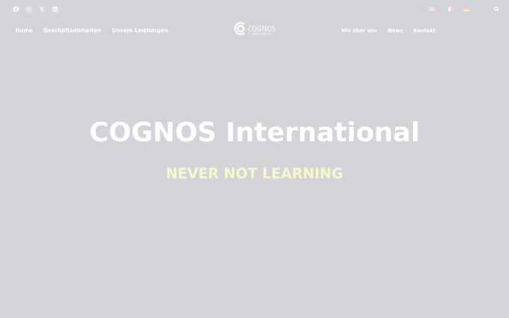 Screenshot of cognos-international.com