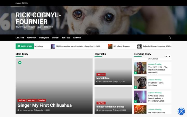 Screenshot of cognyl-fournier.com