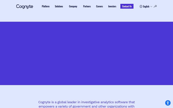 Screenshot of cognyte.com