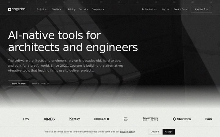 Screenshot of cogram.com
