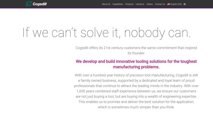 Screenshot of cogsdillservice.com