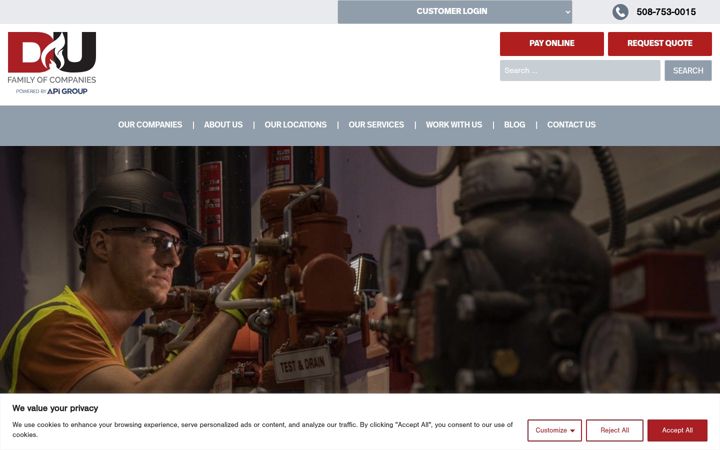 Screenshot of cogswellsprinkler.com