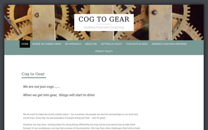 Screenshot di cogtogear.co.uk