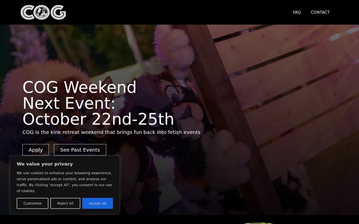 Screenshot of cogweekend.com