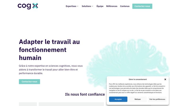 Screenshot of cogx.fr