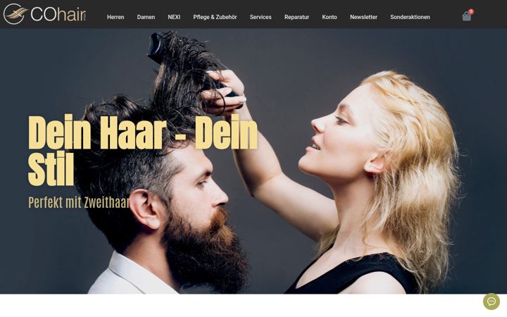 Screenshot of cohair.de