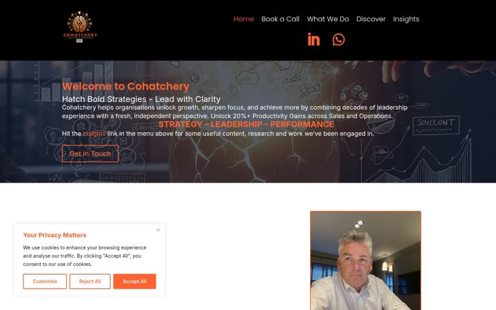 Screenshot of cohatchery.co.uk